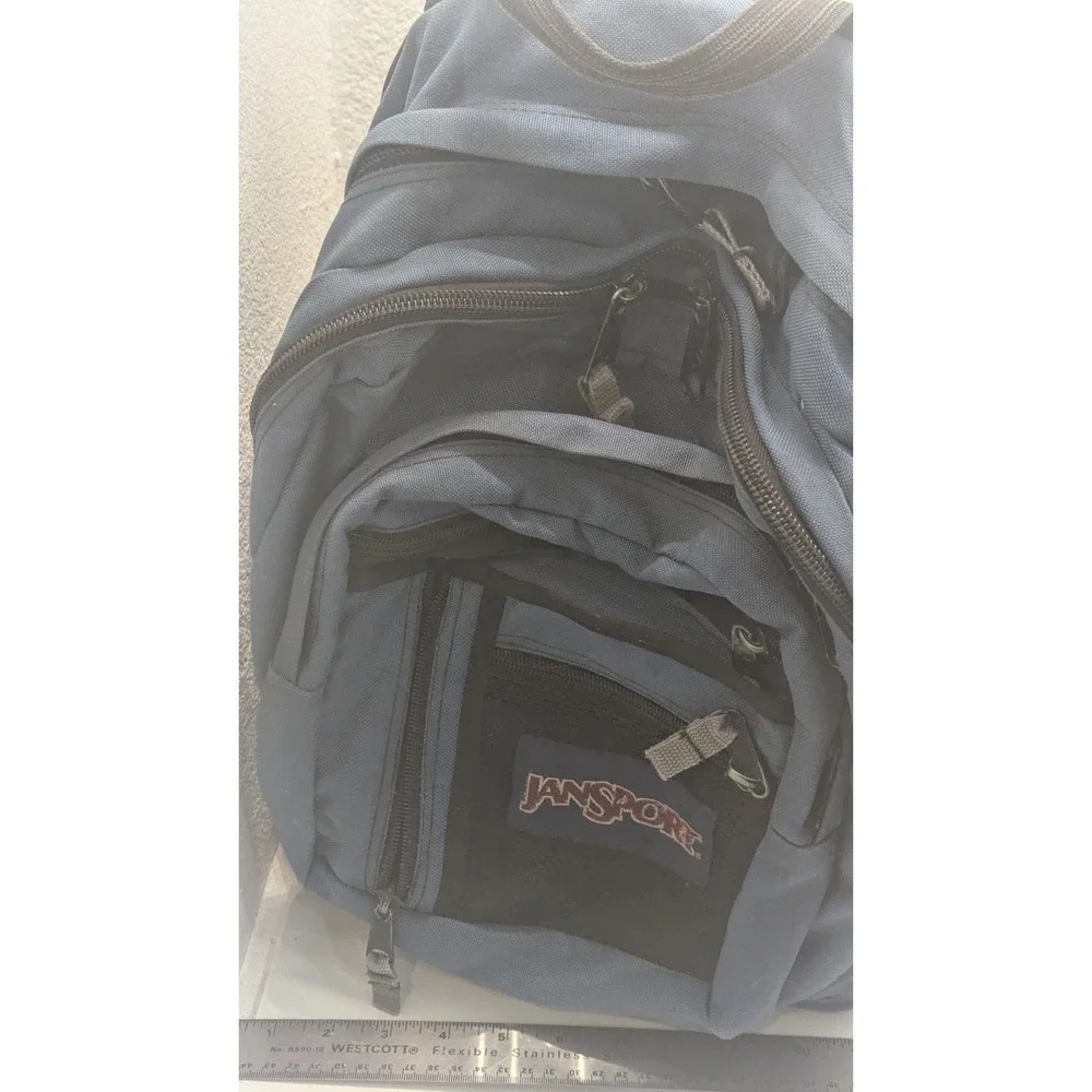 Jansport Vintage 80s/90 Blue Internal Frame Hiking Camping Backpack Extra Large